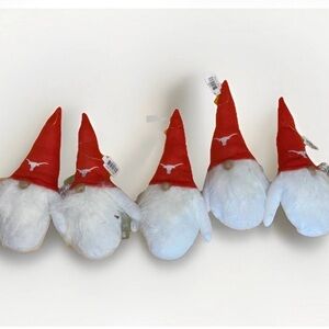 6 Texas Longhorns Gnome Ornaments